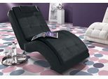 Relaxliege HOME AFFAIRE "Vengo 2", schwarz, B:70cm H:92cm T:170cm, Sofas, Relaxliege