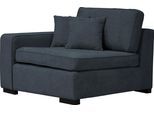 Sofaelement HOME AFFAIRE "Skara", blau (graublau), B:110cm H:86cm T:100cm, Polsterelemente, Sofaelement, Modul zum eigenen Zusammenstellen, in vielen Bezugsqualitäten
