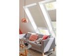 Dachfensterplissee SUNLINES "StartUp Style Honeycomb TL", beige (sand, weiß), B:49,3cm H:99,5cm, Obermaterial: 100% Polyester, Plissees, Dachfensterplissee, mit Führungsschienen