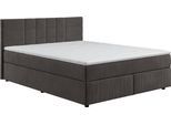 Boxbett COTTA "Nala", grau (anthrazit), B:166cm L:206cm, 100% Polyester, Komplettbetten, Boxbett, wahlweise mit Matratze und Topper erhältlich