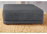 Polsterhocker SIT & MORE "Coria", grau (dunkelgrau), B:103cm H:40cm T:69cm, Luxus-Microfaser ALTARA NUBUCK (100% Polyester);Kunstleder SOFTLUX;Struktur ( 100% Polyester);Struktur fein ( 90% Polyester; 10% Polyamid), Hocker, Polsterhocker