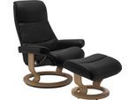 Fußhocker STRESSLESS "View", schwarz (schwarz batick), B:57cm H:40cm T:47cm, Leder BATICK: BATICK ist ein leicht korrigiertes, durchgefärbtes und genarbtes Möbelleder, bei dem die meisten Unebenheiten und Spuren in der Regel entfernt wurden.;Leder PALOMA: PALOMA ist ein durchgefärbtes Semianilin-Möbelleder mit natürlicher Narbung.;ROHLEDER Stoff Q2 FARON: Ein fester zuverlässiger Bouclé mit einem