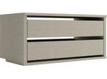 Schubladeneinsatz RAUCH "Zubehör für Rauch-Drehtürenschränke ORANGE", beige (leinenoptik hell), B:98cm H:45cm T:50cm, Holzwerkstoff, Schubladeneinsätze, Schubladeneinsatz, Breite 98 cm, Tiefe 50 cm, 2 Schubladen mit Selbsteinzug und Dämpfung