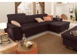 Ecksofa HOME AFFAIRE "Lyla fester Sitzkomfort, bequeme Armlehnen, Breite 279cm, L-Form", braun, B:279cm H:81cm T:162cm, Sofas, Ecksofa, mit Recamiere, wahlweise mit Rückenfunktion und zusätzlich mit Bett