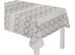 Tischdecke WIRTH "ZIRBELLO" Gr. 5, braun, B:130cm L:220cm, Baumwolle, Polyester, Tischdecken, Tischdecke