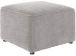 Hocker HOME AFFAIRE "Sundstrup", grau (hellgrau), B:70cm H:47cm T:70cm, 100% Polyester, Hocker, Hocker, Modulserie, individuelle Zusammenstellung