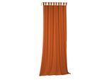 Vorhang WIRTH "Newbury", orange (terra), B:130cm H:155cm, Baumwolle, Polyester, Gardinen, Vorhang, nach Maß