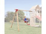 Einzelschaukel WEKA "Tabaluga", beige (natur), Schaukeln, KinderB:305cm H:240cm T:290cm, Holzwerkstoff, Einzelschaukel, Anbauschaukel, BxTxH: 305x290x240 cm, B:305cm H:240cm T:290cm