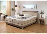 Boxspringbett HOME AFFAIRE "Rocklin", beige (beige, taupe), B:172cm L:217cm, Komplettbetten, Boxspringbett, in H2, H3 oder H4 erhältlich