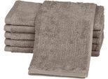 Gästehandtuch ROSS "Premium", grau (flanell), B:30cm L:50cm, Frottier, Obermaterial: 100% Baumwolle, Handtücher, Gästehandtuch, 100% Baumwolle