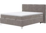Boxbett COTTA "Kimy inkl. Bettkasten", grau (elephant), B:185cm L:211cm, 94% POLYESTER (PES);6%POLYAMID (PA), Komplettbetten, Boxbett, erhältlich in den Breiten 160x200cm & 180x200cm