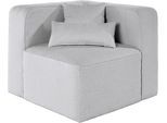 Sofa-Eckelement HOME AFFAIRE "Sundstrup", grau (hellgrau), B:93cm H:76,5cm T:93cm, 93% Polyester, 6% Acryl, 1% Baumwolle, Polsterelemente, Sofa-Eckelement, Modulserie, individuelle Zusammenstellung