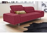 3-Sitzer SIT & MORE "Mariola", rot (bordeaux), B:212cm H:93cm T:130cm, Luxus-Microfaser (100% Polyester);Struktur (100% Polyester);Luxus-Microfaser ALTARA NUBUCK (100% Polyester), Sofas, 3-Sitzer, mit Federkern, inklusive Sitztiefenverstellung