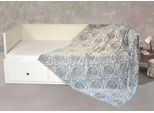 Wohndecke KINZLER "Kaschmirtouch Ornamente", grau (anthrazit), B:150cm L:200cm, Polyester, Wohndecken, Wohndecke, mit Hoch-Tief Effekt, Kuscheldecke, 150x200 cm