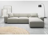 Ecksofa HOME AFFAIRE "Glimminge auch in Breitcord, Feincord, Bouclé + Easy care-Bezug", grau (hellgrau), B:294cm H:71cm, 12% Polyaxryl, 88% Polyester, Sofas, Ecksofa, L-Form, Breite 294, Zierkissen