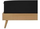 Spannbettlaken SCHIESSER "Jessi aus 100% Baumwolle", schwarz, B:150cm L:200cm, Jersey, Obermaterial: 100% Baumwolle, Bettlaken, Spannbettlaken, für Matratzen bis zu 22 cm Höhe, MADE IN GREEN by OEKO-TEX