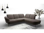 Ecksofa SIT & MORE "Dance, L-Form, inkl. Sitztiefenverstellung", braun (schlamm), B:302cm H:91cm T:270cm, 100%Polyester, Sofas, Ecksofa, inkl. Click&Seat, optional mit Kopfteilverstellung