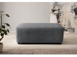 Hocker HOME AFFAIRE "BAKELS, Polsterhocker in Cord oder Boucle-Stoff", grau (anthrazit), B:112cm H:44cm T:62cm, Hocker, Hocker, zur Serie BAKELS, Hocker stellbar zum Schlafsofa (Krokodilverbinder)