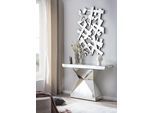Konsolentisch SALESFEVER "Designer Konsole", silber (silber, verspiegelt, silber, silber), B:120cm H:81cm T:35,5cm, Tische, Konsolentisch, verspiegelt, in edler Form und besonderer Optik
