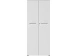 Aktenschrank GERMANIA "GW-Agenda, Mehrzweckschrank, abschließbar", grau (lichtgrau), B:80cm H:197cm T:40cm, Holzwerkstoff, Schränke, Aktenschrank, optional mit 2 offenen Fächern, Maße 80x197 cm, Made in Germany