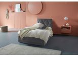 Polsterbett "Adamas", grau (anthrazit), L:210cm, Bezug: 100% Polyester, Polsterung: Polsterwatte, Material Gestell: gepolsterter Holzwerkstoff, WESTFALIA SCHLAFKOMFORT, Betten, Polsterbett, auch mit Bettkasten, Knopfheftung mit Strasssteinen