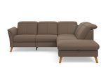 Ecksofa SIT & MORE "Romero L-Form", braun (chocco), B:250cm H:91cm T:220cm, 100% Polyester, Sofas, Ecksofa, wahlweise mit oder ohne TV-Funktion, Bettfunktion, Bettkasten