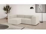 Ecksofa OTTO HOME "HAILY L-Form links/rechts, Modularsofa, Sitztiefe 70/130 cm", beige (hellbeige), B:260cm H:72cm T:160cm, 100% Polyester, Sofas, Ecksofa, als Modul oder separat verwendbar, für individuelle Zusammenstellung