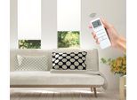 Elektrisches Rollo GOOD LIFE "Vau - SMART HOME" Gr. 2, weiß (weiß, weiß), B:120cm H:150cm, Kunststoff, Metall, Polyester, Rollos, Elektrisches Rollo, mit Fernbedienung