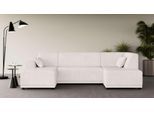Wohnlandschaft HOME AFFAIRE "TAMMO", beige (creme), B:296cm H:80cm T:162cm, 100% Polyester, Sofas, Wohnlandschaft, U-Form