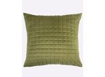 Kissenhülle HEINE HOME, grün, 1 Stk., Polyester, Polyester, 100% Polyester, Kissenbezüge, Kissenhülle