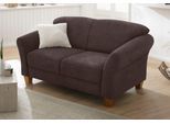 2-Sitzer HOME AFFAIRE "Gotland", braun (dunkelbraun), B:163cm H:84cm T:89cm, 90% Polyester/10% Polyamid Luxus-Microfaser (100% Polyester);Struktur (100% Polypropylen);Luxus-Microfaser ALTARA NUBUCK (100% Polyester), Sofas, 2-Sitzer, in drei Bezugsqualitäten