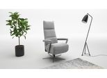 TV-Sessel SIT & MORE "Vario Comfort, inkl. Kopfteilverstellung & 360 Drehfunktion", grau (hellgrau), B:70cm H:124cm T:85cm, 100% Polyester, Sessel, TV-Sessel, inkl. Herz-Waage-Funktion & 3 Motoren, Höhe der Armlehnen 62cm