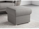 Hocker DOMO COLLECTION "Pina, kompakt und bequem", grau (dunkelgrau), B:59cm H:46cm T:59cm, 95% Polyester, 5% Polyamid, Hocker, Hocker, Passender Hocker zur Serie