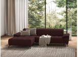 Ecksofa SIT & MORE "Cool L-Form", lila (chianti), B:290cm H:79cm T:185cm, Sofas, Ecksofa, wahlweise mit Kopfteilverstellung und Vorziehsitz, motorisch