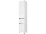 Seitenschrank WELLTIME "Baabe", weiß, B:40cm H:180cm T:35cm, Holzwerkstoff, Schränke, Seitenschrank, 40 cm breit, Softclose-Funktion, viel Stauraum