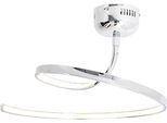 NÄVE LED Deckenleuchte "LOOK LINE", grau (chromfarben), Ø 60cm H: 32cm, Leuchten, LED Deckenleuchte,incl. LEDs total 25W 3000k; 1300lm, LED Deckenleuchte