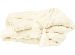 Tagesdecke PRIMERA "Kuscheldecke Boho", beige, B:130cm L:170cm, Kunstfaser, Tagesdecken, Tagesdecke, mit trendigen Bommeln
