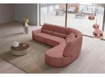 Ecksofa EGOITALIANO "Puffy, extravagant & edel, Retro Designsofa, hoher Sitzkomfort, L-Form", braun (cedar wood), B:330cm H:88cm T:205cm, Sofas, Ecksofa, mit Ottomane, wahlweise mit und ohne elektrischer Relaxfunktion