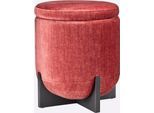 Hocker HEINE HOME, bordeaux, B:39cm H:48cm T:39cm, Hocker, Hocker