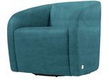 Sessel EGOITALIANO "Charlottaas Clubsessel, Designsessel, modern und zeitlos, bequem", blau (teal), B:73cm H:73cm T:76cm, 100% Polyester. Wasser- und Schutzabweisend., Sessel, Sessel, drehbar, kompakte Stellmaße, Solitärsessel