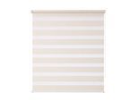 Doppelrollo K-HOME "Ancona" Gr. 3, beige (sand), B:60cm H:150cm, Polyester, Rollos, Doppelrollo, im Fixmaß