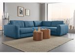 Ecksofa HOME AFFAIRE "Bloomfield, Mega Polsterecke, Breite 289cm, viel Platz, L-Form", blau (tepestry), B:289cm H:84cm T:209cm, 100% Polyester, Sofas, Ecksofa, In verschiedenen Größen
