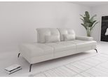 Recamiere SIT & MORE "Amica, inkl. Sitztiefenverstellung und Armteilverstellung", weiß (reinweiß), B:231cm H:90cm T:122cm, Sofas, Recamiere, wahlweise mit Kopfteilverstellung und Stauraum