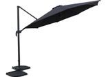 Ampelschirm GARDEN PLEASURE, grau (anthrazit), Bezug: 100% Polyester, Standschirme, Ampelschirm, Deluxe-Ø 300 cm, anthrazit