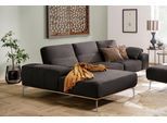 Ecksofa W.SCHILLIG "run, Designsofa, bequem, L-Form", braun (mocca z73), B:299cm H:88cm T:178cm, Longlife Xtra-Leder Z73: Naturwalkleder der Luxusklasse aus den erlesensten Rohhäuten. Hautstärke 1, 1 – 1, 3 mm;ROHLEDER Jacquard-Flachgewebe Q2 W60 (63% Polyester, 37% Polyacryl);ROHLEDER Chenille-Flachgewebe Q2 W77 (68% Polyacryl, 32% Polyester);Stoff S37 (100% Polyester), Sofas, Ecksofa, mit elegan