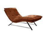 Relaxliege W.SCHILLIG "daily dreams", braun (cognac z69), B:75cm H:91cm T:170cm, Longlife Xtra-Leder Z69: Das feinnarbige, gedeckte Softleder Z69 besticht durch seine außergewöhnliche Weichheit im trendigen »Vintage-Look«, Hautstärke 0, 9 - 1, 1 mm, Sofas, Relaxliege, in Waffelkissen-Optik, wahlweise mit Motor, Kufengestell, in 2 Breiten