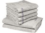 Handtuch Set ROSS "Sinfonie", grau (kiesel), Frottier, Frottier, Obermaterial: 100% Baumwolle, Handtuch-Sets, Handtuch Set, beinhaltet: Handtücher und Badetücher