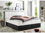 Boxspringbett MAINTAL, weiß, L:210cm, Bezug Microfaser aus 100% Polyester, Komplettbetten, Boxspringbett, mit Bettkasten und Topper