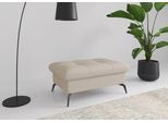 Polsterhocker SIT & MORE "Amica", beige (creme), B:102cm H:47cm T:69cm, 95% Polyester, 5% Polyamid, Hocker, Polsterhocker, mit Stauraum