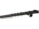 Gardinenstange MYDECO "20mm Point Wandträger 14 cm", schwarz, L:330cm, Aluminium, Gardinenstangen, Gardinenstange